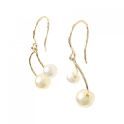 K18YG Bông tai ngọc trai Akoya - Hàng hiệu Authentic 866722