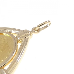 K18YG(枠) Mặt dây chuyền đồng xu - Hàng hiệu Authentic 866317