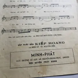 TỜ NHẠC MƯA BUỒN (Mình Kỳ – Hoài Linh) Xuất bản: 1964 752768