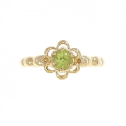 Nhẫn hoa Peridot K18YG - Hàng hiệu Authentic 852728