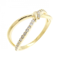 Nhẫn kim cương K18YG 0.10CT