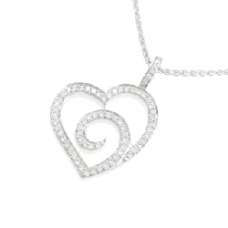 Dây chuyền kim cương hình trái tim 750WG - Hàng hiệu Chính hãng 858382