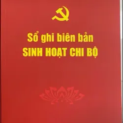 Sổ ghi biên bản sinh hoạt chi bộ (180 trang)