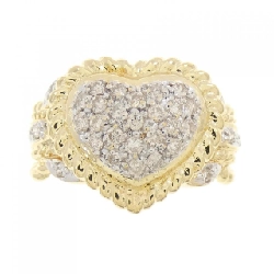 Nhẫn kim cương hình trái tim Pavé K18YG/K18WG 0.35CT - Hàng hiệu Chính hãng 856017