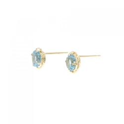 K18YG Blue Topaz Bông tai - Hàng hiệu Chính hãng 875202