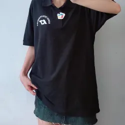 Áo phông cổ bẻ polo unisex 2hand Nhật 1036789