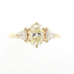 Nhẫn kim cương K18YG 1.015CT 673541