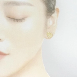 Bông tai hình trái tim BiJou de M 0.16CT một bên 666139