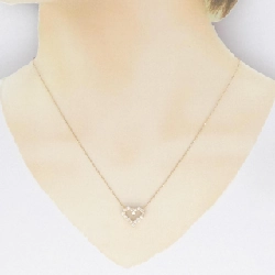 K18PG Dây chuyền hình trái tim kim cương 0.50CT - Hàng hiệu chính hãng 860885