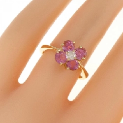 Nhẫn Tourmaline Hoa K18YG - Hàng hiệu Chính hãng 855484