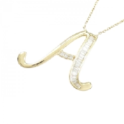 K18YG Chữ cái A Dây chuyền kim cương 0.15CT - Hàng hiệu Chính hãng 865857