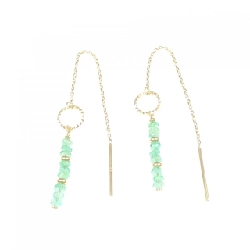 K18YG Bông tai Ngọc lục bảo 1.00CT - Hàng hiệu Chính hãng 867796