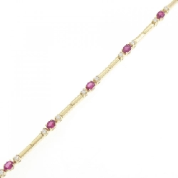 Bông tay ruby 750YG - Hàng hiệu Authentic