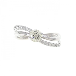 Nhẫn kim cương K18WG 0.33CT - Hàng hiệu Authentic 853142