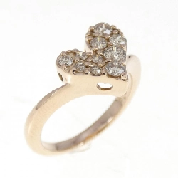 Nhẫn kim cương K18PG hình trái tim 0.30CT