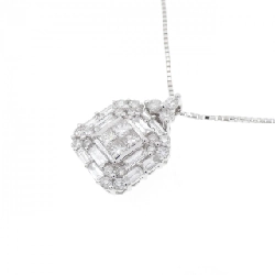 K18WG Dây chuyền kim cương 0.75CT - Hàng hiệu Chính hãng 863536