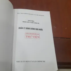 QUẢN LÝ HÀNH CHÁNH NHÀ NƯỚC 600996