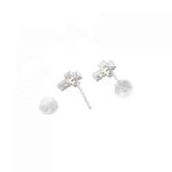 K18WG Bông tai kim cương chéo 0.20CT - Hàng hiệu chính hãng 871767