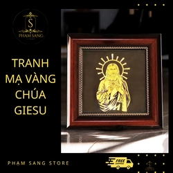 Tranh Mạ Vàng Để Bàn/ Treo Tường Mẫu Chúa Giêsu 4121
