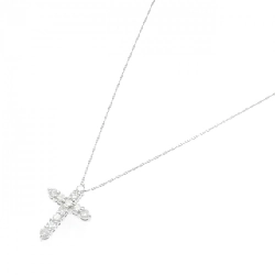 K18WG Dây chuyền kim cương chéo 1.045CT - Hàng hiệu Authentic 859955