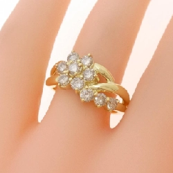 Nhẫn kim cương hoa K18YG 0.98CT - Hàng hiệu Authentic 851479