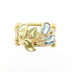 Nhẫn đá màu K18YG - Hàng hiệu Authentic 850359