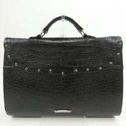 Cặp da cá sấu CHROME HEARTS BRIEFCASE ALLIGATOR 300015663AA9XXX001 - Hàng hiệu Chính hãng 900461