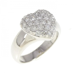 Nhẫn kim cương pavé hình trái tim PT900 0.70CT