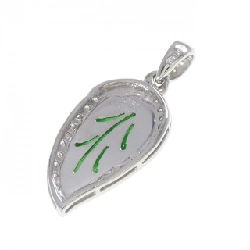 Mặt dây chuyền ngọc bích 750WG 1.028CT - Hàng hiệu Authentic 866689