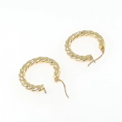 K18YG/K18PG Khuyên tai hình vòng - Hàng hiệu Chính hãng 867753