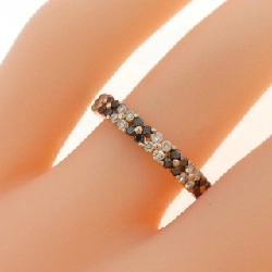 Nhẫn kim cương K18PG hoa 0.36CT 670793