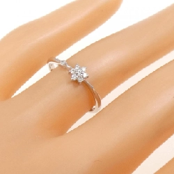 Nhẫn kim cương hoa K18WG 0.10CT - Hàng hiệu Authentic 850897