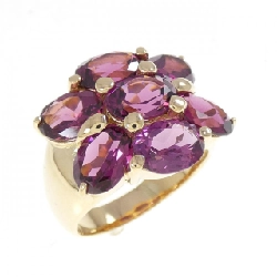 K18YG Garnet Ring - Hàng hiệu Authentic