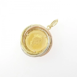 Mặt dây chuyền đồng xu 18K ba màu (khung) - Hàng hiệu Authentic 869622