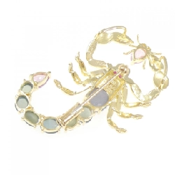 K18YG Bọ cạp Đá màu Brooch - Hàng hiệu Chính hãng 871161