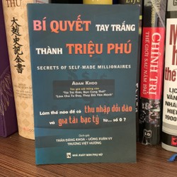 Sách kỹ năng:Bí Quyết Tay Trắng Thành Triệu Phú(mới 90.%)