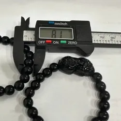 Vòng Tay Tỳ Hưu Đá Thạch Anh Đen Thiên Nhiên Size 8ly 601649