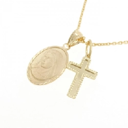 K18YG 2WAY Cross Necklace - Hàng hiệu Authentic 847204