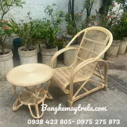 Bàn ghế mây uống trà thư giãn 990548
