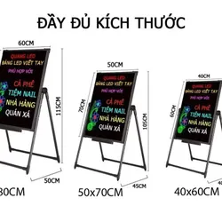 Biển led huỳnh quang, Biển led dạ quang,60x80cm (kèm bút dạ quang) 416647