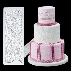 Khuôn silicon làm viền bánh, rau câu, fondant hình chuỗi ngọc - Mã số 1076 338156