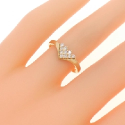 Nhẫn kim cương K18YG 0.13CT 672900