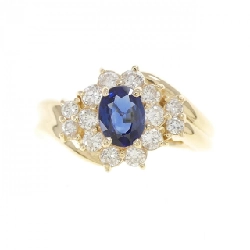 Nhẫn Sapphire K18YG 0.70CT 666532
