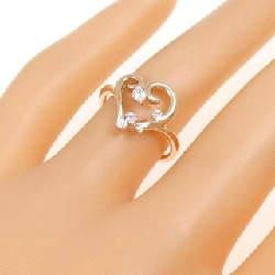 Nhẫn Sapphire K10PG hình trái tim 0.03CT 668777