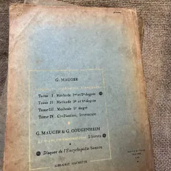Cours de Langue et de Civilisation Françaises (tập 1- 2). Tác giả: G. Mauger. 997293