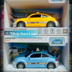 Đồ chơi Xe ô tô taxi chạy bằng pin, có đèn và âm thanh, mở cửa 9901 145549