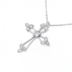 K18WG Dây chuyền kim cương hình chữ thập 0.30CT - Hàng hiệu Chính hãng 863443