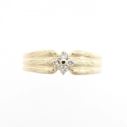 Nhẫn kim cương hoa K10YG 0.06CT - Hàng hiệu Authentic 849774