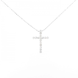 Dây chuyền kim cương K18WG/750WG - Hàng hiệu Authentic 0.30CT