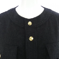 Celine CELINE Áo khoác không cổ Cropped Top Triomphe 2B708561F - Hàng hiệu Chính hãng 809516